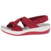 Women's Flat Orthopedic Arch Support Reduces Pain Comfy Sandal, Casual Non-Slip Comfy Adjusting Ankle-Strap Beach Walking Sandals with Arch Support (8,Red,Female) view 2