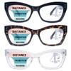 LOVIVY 3 Pack Progressive Multifocus Reading Glasses for Women Men Stylish Blue Light Blocking Computer Multifocal Readers +1.00 view 1