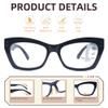 LOVIVY 3 Pack Progressive Multifocus Reading Glasses for Women Men Stylish Blue Light Blocking Computer Multifocal Readers +1.00 view 3