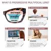LOVIVY 3 Pack Progressive Multifocus Reading Glasses for Women Men Stylish Blue Light Blocking Computer Multifocal Readers +1.00 view 4