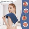 Microwavable Heating Pad with Washable Cover, 8 x 18 Microwave Heating Pad for Neck and Shoulders, Moist Heat Bean Bag Warm Compress for Knee, Joints, Wrist, Abdomen (Dark Blue) view 3