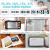 AALGO Portable Digital Magnifier Reading Aid,5.0 Inch LCD Screen for Low Vision,Handheld Electronic Reading Magnifier 4X32X Zoom,with Memory Function,for Visually Impaired,Black view 4