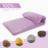 Microwavable Heating Pad with Washable Cover, 8 x 18 Microwave Heating Pad for Neck and Shoulders, Moist Heat Bean Bag Warm Compress for Knee, Joints, Wrist, Abdomen (Purple) view 2