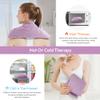 Microwavable Heating Pad with Washable Cover, 8 x 18 Microwave Heating Pad for Neck and Shoulders, Moist Heat Bean Bag Warm Compress for Knee, Joints, Wrist, Abdomen (Purple) view 4