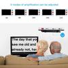 AALGO 5.0 Inches Portable Digital Magnifier,4-32 Times Magnification Electronic Low Vision Aids,Multifunction Electronic Reading Aid for Visually Impaired with Foldable Handle,White view 2