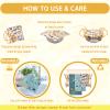 Reusable Beeswax Wrap - 9 Pack Beeswax Wraps for Food, Eco-Friendly Beeswax Food Wraps, Bread Sandwich Wrapper - Organic, Sustainable, Zero Waste, Reusable Plastic-Free Food Wrap, 1XL, 3M, 5S view 4
