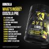 RYSE Godzilla X Noel Deyzel Pre Workout Powder - Passion Pineapple - 400mg Caffeine, High Stim Pre-Workout for Men & Women with Citrulline & Beta Alanine - Energy, Pump & Focus - 20/40 Servings view 4