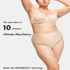 STRAWBERRY WEEKS LEAKPROOF2.0 High Waist Ultimate Absorbency Incontinence Underwear for Women | Holds 10 Tampons | Period Underwear Heavy Flow | Postpartum Leak Proof Panties (L/XL, Beige) view 2