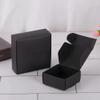 10pcs DIY Kraft Gift Boxes White/Brown/Black Paper Small Soap Box Kraft Cardboard Mini Jewelry Packing Carton Box Black 8x6x2.2cm view 1