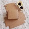 10pcs DIY Kraft Gift Boxes White/Brown/Black Paper Small Soap Box Kraft Cardboard Mini Jewelry Packing Carton Box Black 8x6x2.2cm view 3