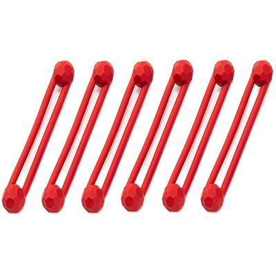 AmeriCan Goods Dental Silicone Instrument Ties Autoclavable Up to 275F Red 6/Pack Dental Pro-Ties (206IT)
