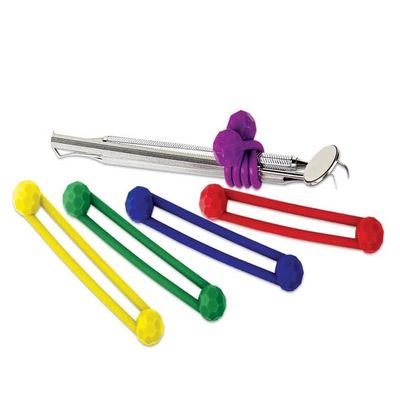 AmeriCan Goods Dental Silicone Instrument Ties Autoclavable Up to 275F Assorted Collors 5/Pack Dental Pro-Ties (206IT)