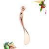 FRCOLOR Mermaid Metal Eye Cream Spoon Zinc Alloy Massage Tool view 2