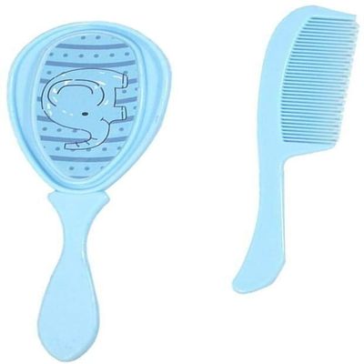 Baby Hair Brush and Comb Set Grooming Kit Soft Hair Bristles Massage Hair Brush for Newborns Toddlers 2Pcs Random Color Durable and Deft