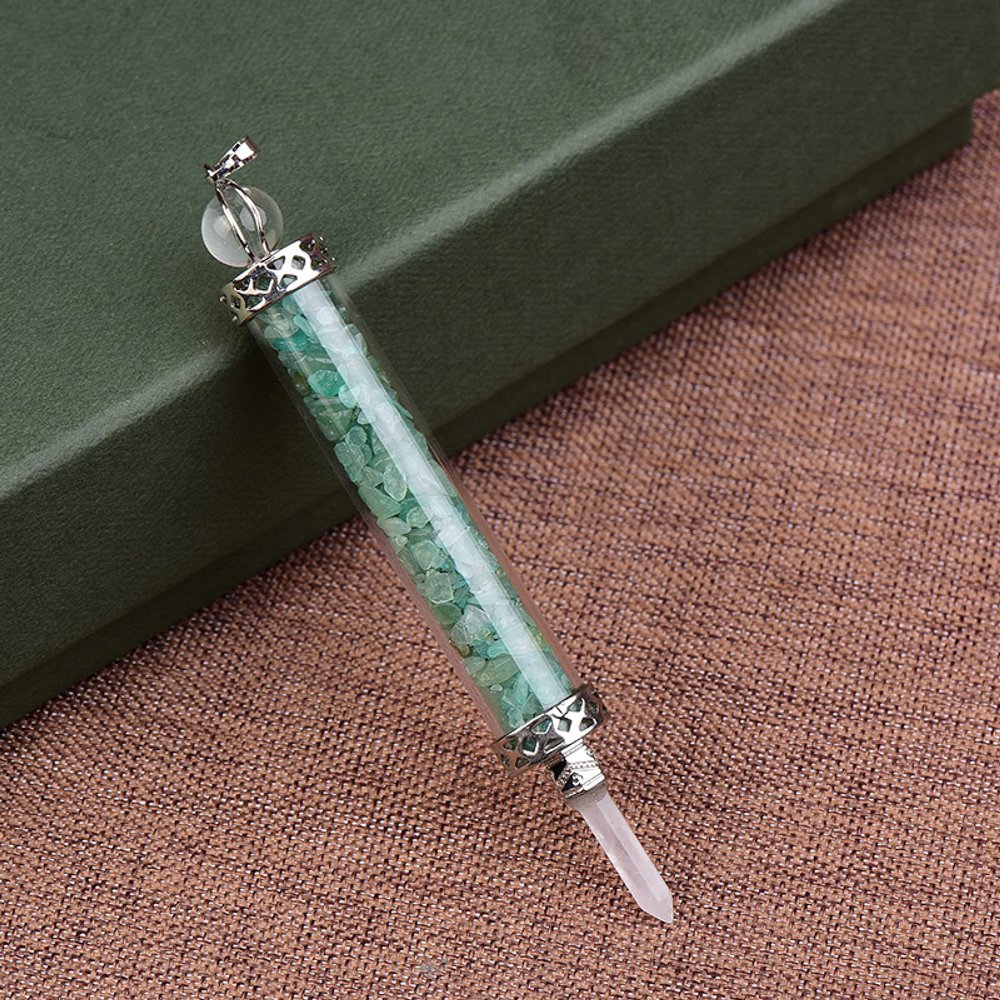 100% Natural Crystal Amethyst Quartz Graveloint Crystal Pendant Necklace Men and Women DIY Gift,Aventurine