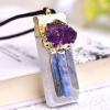1PC Natural Selenite Plaster Pendant Multiple Raw Crystals Make Rock Mineral Specimen Stone Gifts Souvenir,Style view 1