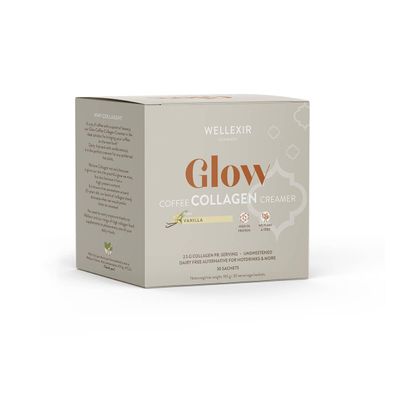 WELLEXIR - Glow Coffee Creamer Vanilla 30 Sachet Box