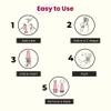 SHORDY Applicator Tool for Menstrual Cups for Easy Insertion with Lube Gel, Reusable Period Cup Applicator Set Copa Menstrual Compact Kit for Women, Easy to Use & Eco Friendly, Works with Most Cups view 3