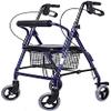 Bsetain Rollator Walker Medical Walker for Seniors and Adults Rollator Walker Transport Rollator with Seat and Wheels Folding Walker 6-Level Handrail Adjustable Height with Two-Way Braking view 1