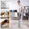 CL Dust Cleaning Kit with 67 in Handle Cloth Dust Cleaner Tool with 2 Replaceable Duster Head Cloth Washable Microfiber Duster Flexible Hand Cleaning Duster Tool Reusable for Cleaning Ceilings Fans Ho view 2