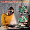 Headband Magnifier with Light, Rechargeable Magnifying Glasses for Close Work, 1.5X - 3.5X Magnify Headset with 4 Lenses, Jewelers Magnifying Glass Loupe Visor for Reading,Crafts, Hobby view 2