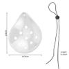 2 Pcs 9-Hole Plastic Eye Patches with 2 Elastic Rope, Breathable and Comfortable, Eye Protection, Suitable for Children, Adults Eye Surgery Covering, Breathable After Surgery Eye Protection view 2