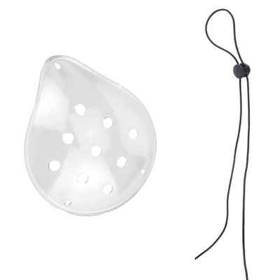 1 Pcs 9-Hole Plastic Eye Patches with 1 Elastic Rope, Breathable and Comfortable, Eye Protection, Suitable for Children, Adults Eye Surgery Covering, Breathable After Surgery Eye Protection