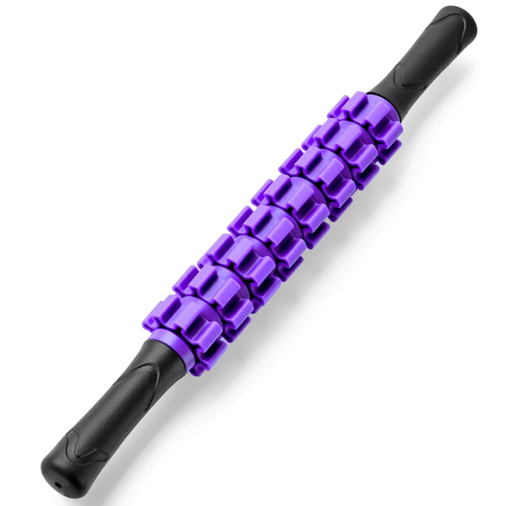 ZanLLW Muscle Roller Stick, Muscle Roller, Liposuction Massage Roller for Lymphatic Drainage, Massager Stick for Relief Muscle Soreness, Trigger Points, Help Exercise Runner Legs, Back Recovery