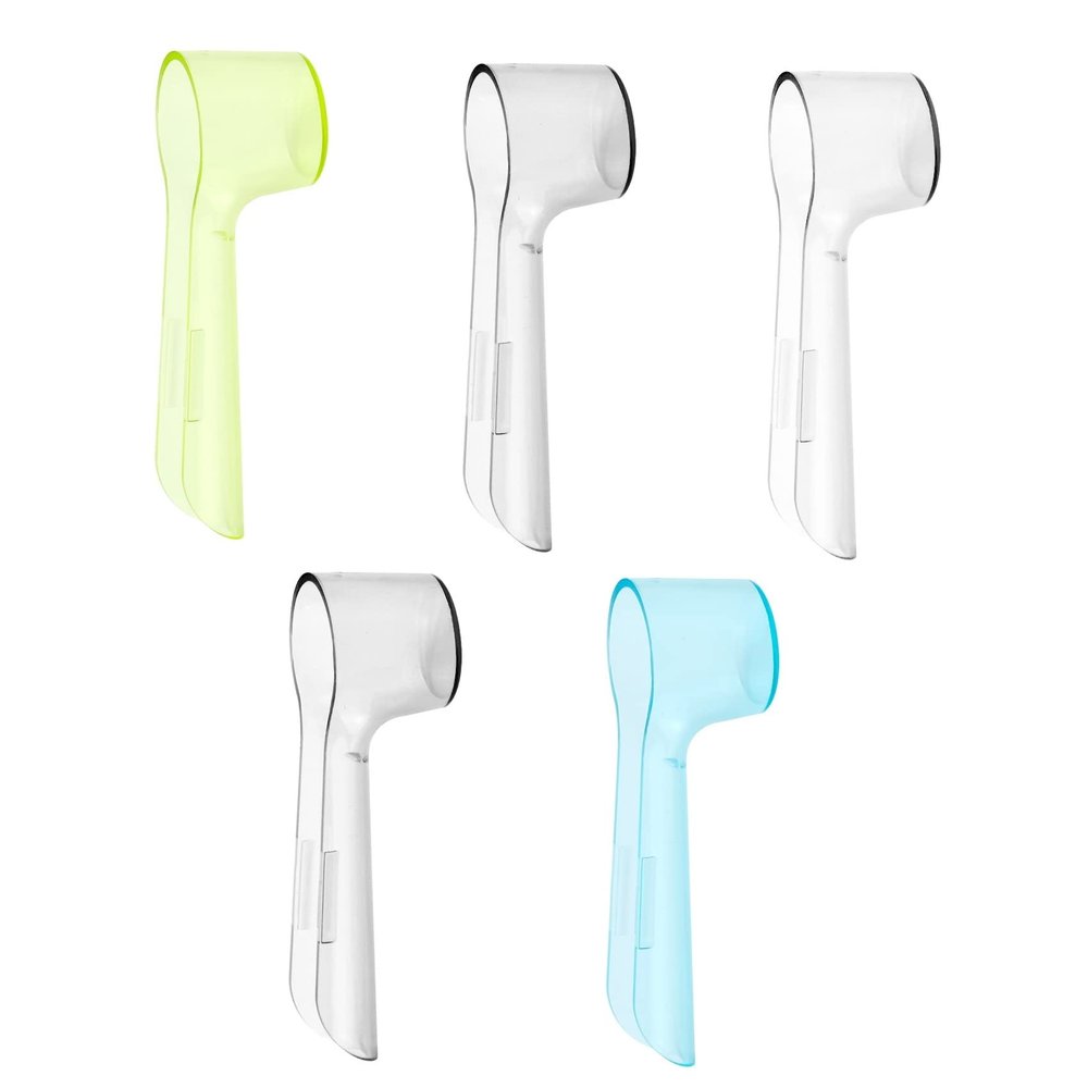 5 Pcs Electric Toothbrush Cover Caps, Electric Toothbrush Head Covers Compatible with Oral B Heads