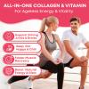 2 Pack Sugar Free Collagen Gummies for Women & Men | Hydrolyzed Collagen Peptides for Hair Skin & Nails | MultiCollagen Protein Type I II III V X with Biotin & Vitamin C | Strawberry Flavor, 120 Count view 3