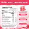 2 Pack Sugar Free Collagen Gummies for Women & Men | Hydrolyzed Collagen Peptides for Hair Skin & Nails | MultiCollagen Protein Type I II III V X with Biotin & Vitamin C | Strawberry Flavor, 120 Count view 4
