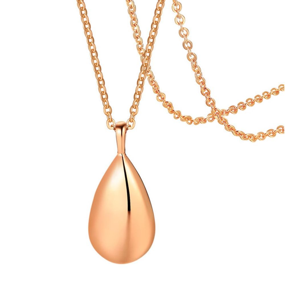 Abaodam Urn Pendant Necklace for Ashes Women Aromatherapy Diffuser Jewelry Perfume Necklace with Matching Chain 1.10X0.51X0.19In Memorial