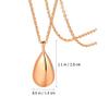 Abaodam Urn Pendant Necklace for Ashes Women Aromatherapy Diffuser Jewelry Perfume Necklace with Matching Chain 1.10X0.51X0.19In Memorial view 2