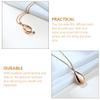 Abaodam Urn Pendant Necklace for Ashes Women Aromatherapy Diffuser Jewelry Perfume Necklace with Matching Chain 1.10X0.51X0.19In Memorial view 4