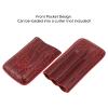 Naroote Cigar Bag, 3- Finger Leather Cigar Case Soft Touch Sturdy Cigar Box Tight Stitching Cigar Case Portable for Travel(74) view 3