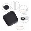 Cyrank 2Pcs Contact Lens Box, Reusable Plastic Portable Square Contact Lens Case Portable Contact Box Travel Kit Travel Contact Case Cute Lens Holder Kit(Black) view 4