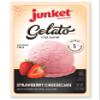 Junket Gelato Mix: Strawberry Cheesecake Homemade Gelato Ice Cream Mix for Ice Cream Maker or Stir By Hand, Start to Finish in Minutes, 4 ounce box, Yields 1 quart Frozen Gelato (Pack of 1) view 1