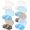 Healvian Portable Weekly Pill Organizer 7-Day Compact Medicine Case with Tight Seal Lightweight Capsule Storage Box for Travel and Daily Use view 1