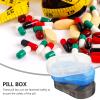 Healvian Portable Weekly Pill Organizer 7-Day Compact Medicine Case with Tight Seal Lightweight Capsule Storage Box for Travel and Daily Use view 2