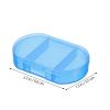 Healvian Portable Weekly Pill Organizer 7-Day Compact Medicine Case with Tight Seal Lightweight Capsule Storage Box for Travel and Daily Use view 3
