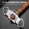 Cigar Cutter 2 Pack, Sharp Double Blade Stainless Steel Cigar Guillotine Scissors 70 Ring Gauge (2 Black) view 4