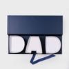 Geoto 6-Pack 17.3"x6"x2" Father's Day Gift Box, DAD Shaped Letter Box for Gift Wrapping Basket Present Packaging Boxes(Navy Blue) view 3
