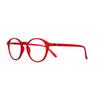 Muunel Blue Light Blocking Glasses, Essilor Lenses, Luca UVAllBlue, Men, Round Shape, Red Frame, +1.00 Strength view 2