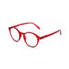 Muunel Blue Light Blocking Glasses, Essilor Lenses, Luca UVAllBlue, Men, Round Shape, Red Frame, +1.00 Strength view 3