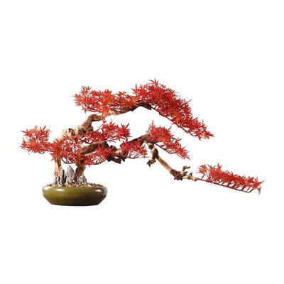 Artificial Plants Simulation Plant Art Bonsai Modern New Chinese Style Zen Simulation Red Bonsai Living Room Porch Cabinet Ornaments Articifical Plants Indoor
