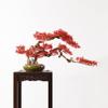 Artificial Plants Simulation Plant Art Bonsai Modern New Chinese Style Zen Simulation Red Bonsai Living Room Porch Cabinet Ornaments Articifical Plants Indoor view 4