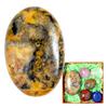 1PC Crazy Agate Natural Oval Worry Stone 2.4", STINO Real Crystal Palm Stone for Anxitey, Pocket Healing Crystal Gemstones (Crazy Agate) view 1