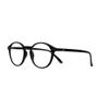 Muunel Blue Light Blocking Glasses, Essilor Lenses, Luca UVAllBlue, Men, Round Shape, Black Frame, +4.25 Strength view 2