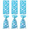 50 Pieces Blue Sky White Clouds Birthday Party Supplies Cellophane Bags Cartoon Story Gift Bags with 50 Silver Twist Ties for Baby Kids Shower Birthday Party Decorations view 4