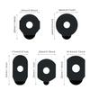 Hasefam 1000Pcs Optical Lens Blocking Pads Eyeglasses Edging Anti Slip Glasses Double-Sided Adhesive Sticker Tape for Auto Edger Lens Processing(Black 0.67x1.3inch) view 2